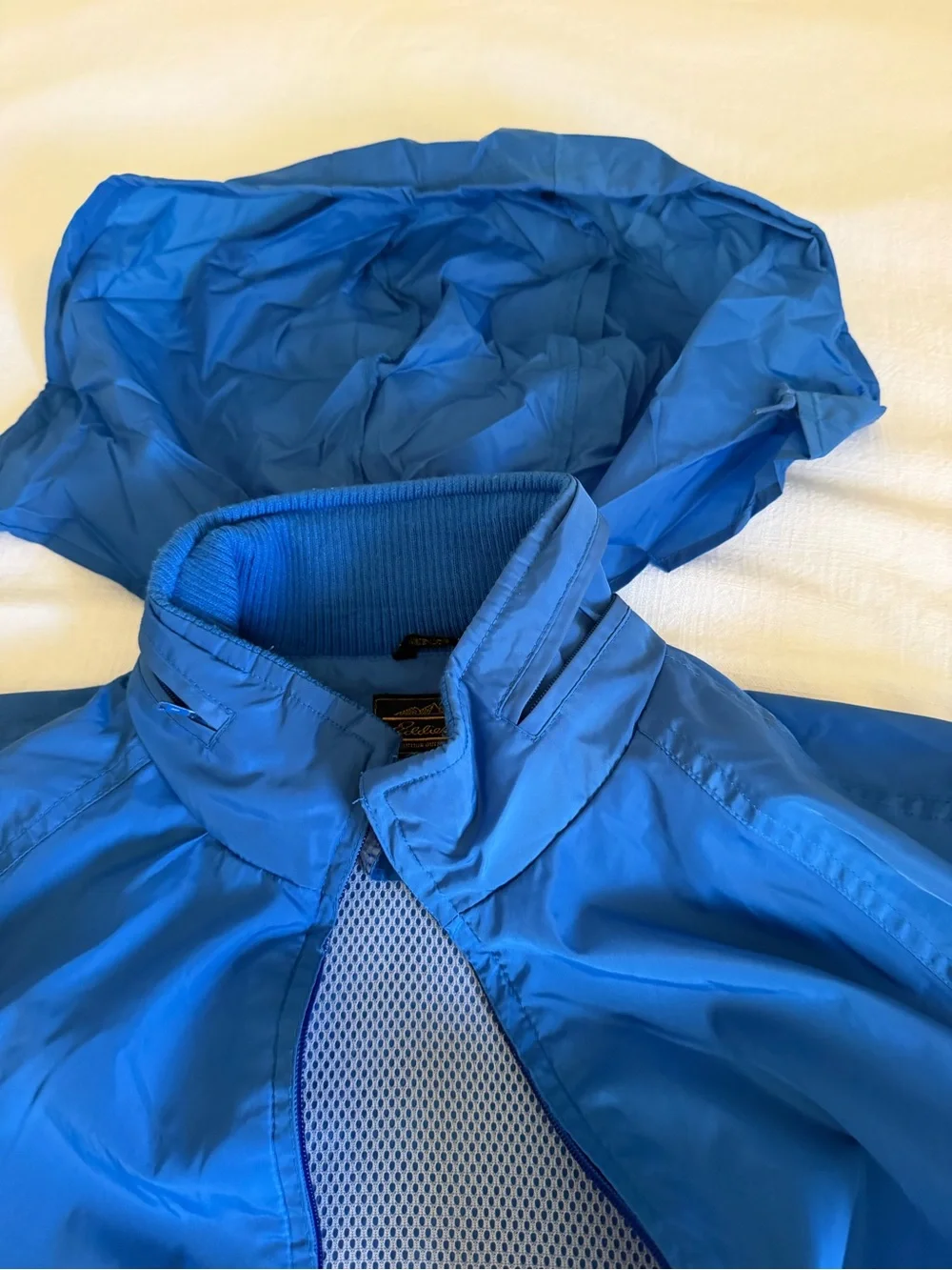 Vintage Eddie Bauer Bright Blue Men's Windbreaker Jacket